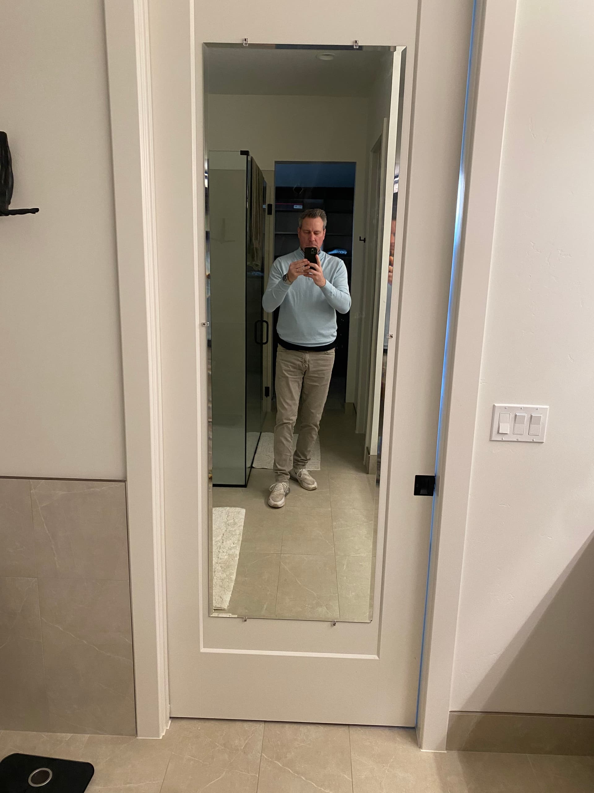 Chic Door Upgrade with Custom Mirror