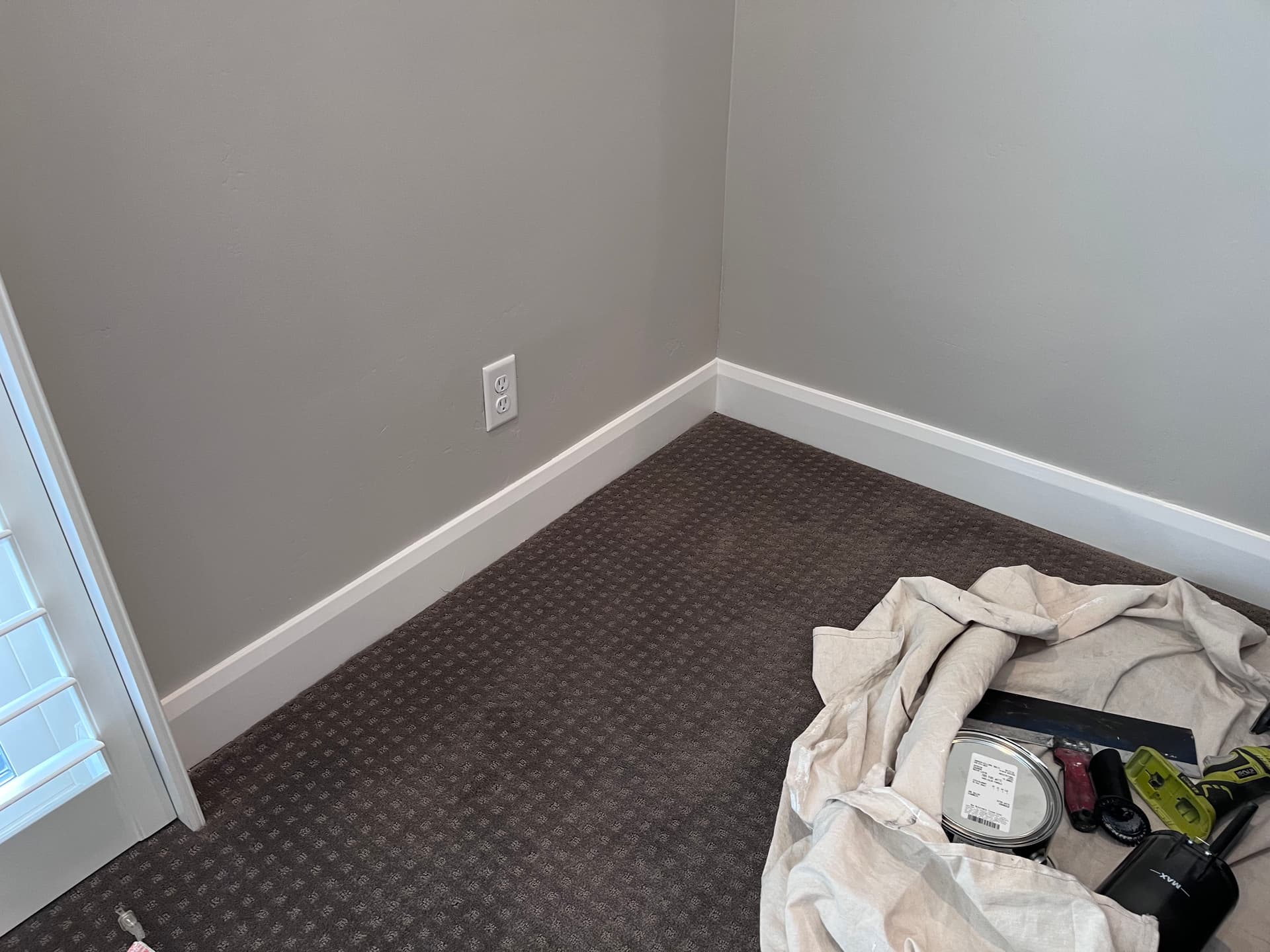 Gallery photos for Drywall Patch, Fresh Paint, and New Baseboards Done Right: Image #3