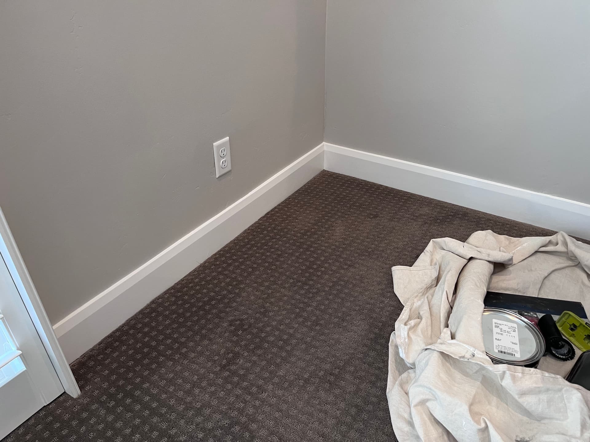 Gallery photos for Drywall Patch, Fresh Paint, and New Baseboards Done Right: Image #2