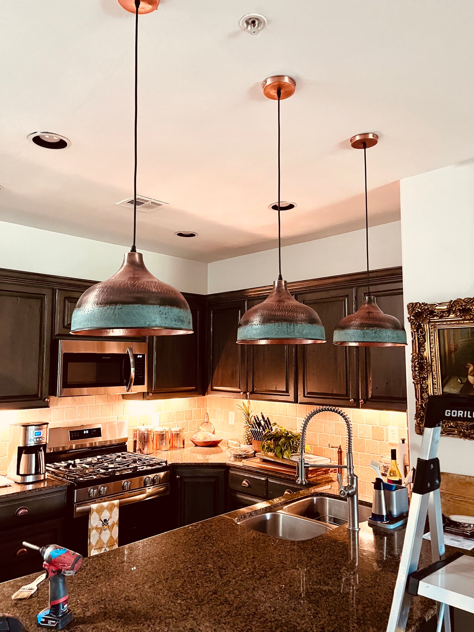 Gallery photos for Custom Kitchen Pendant Lights Installed in St. George: Image #1