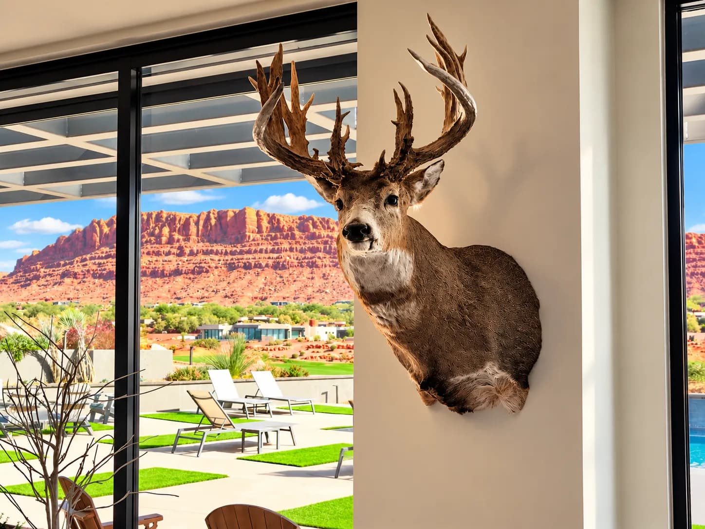 Gallery photos for Trophy Mount Installation Done Right Inside a Stunning Desert Home: Image #1