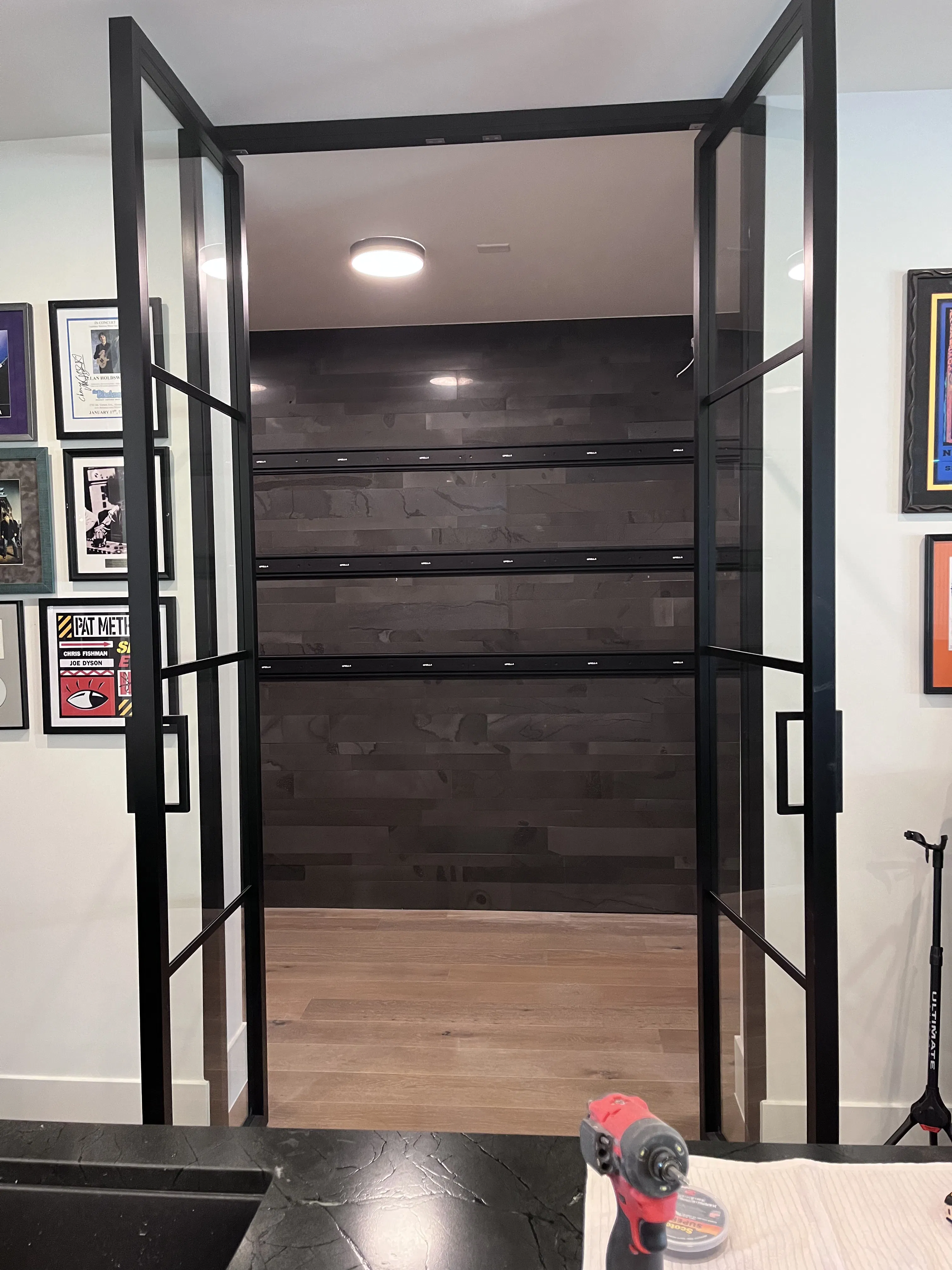 Project Custom Guitar Collection Wall Rack Installation for a Serious Collector image