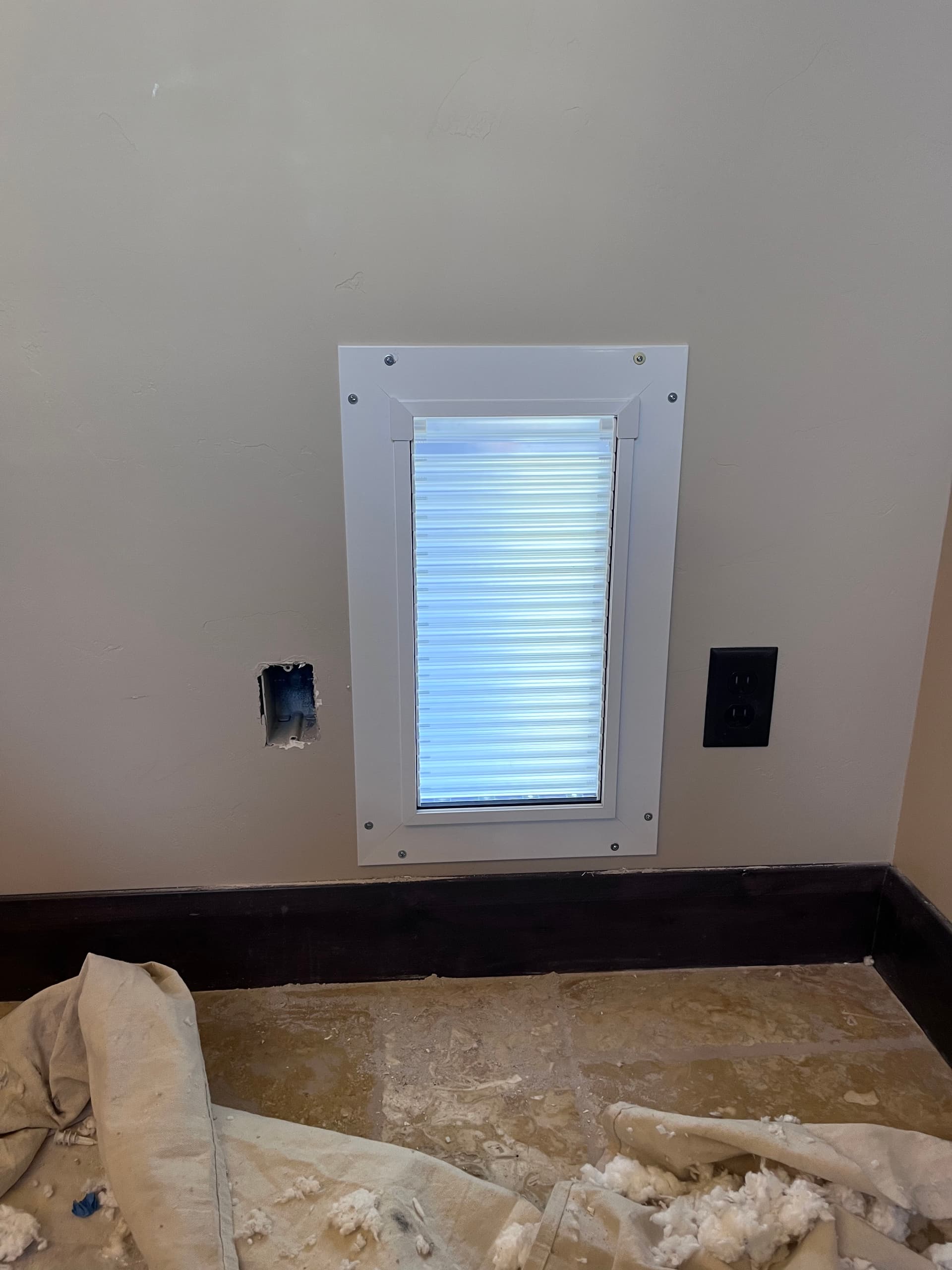 Gallery photos for Dog Door Through Stucco Wall - No Shortcuts Taken: Image #7