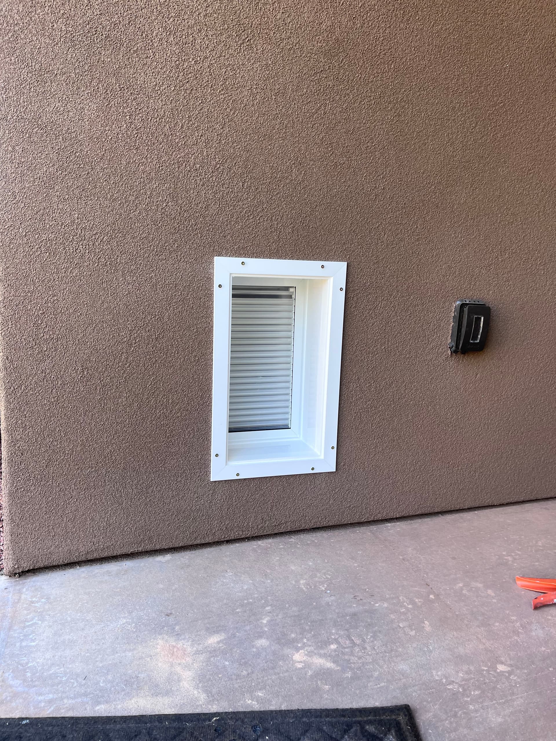 Gallery photos for Dog Door Through Stucco Wall - No Shortcuts Taken: Image #6