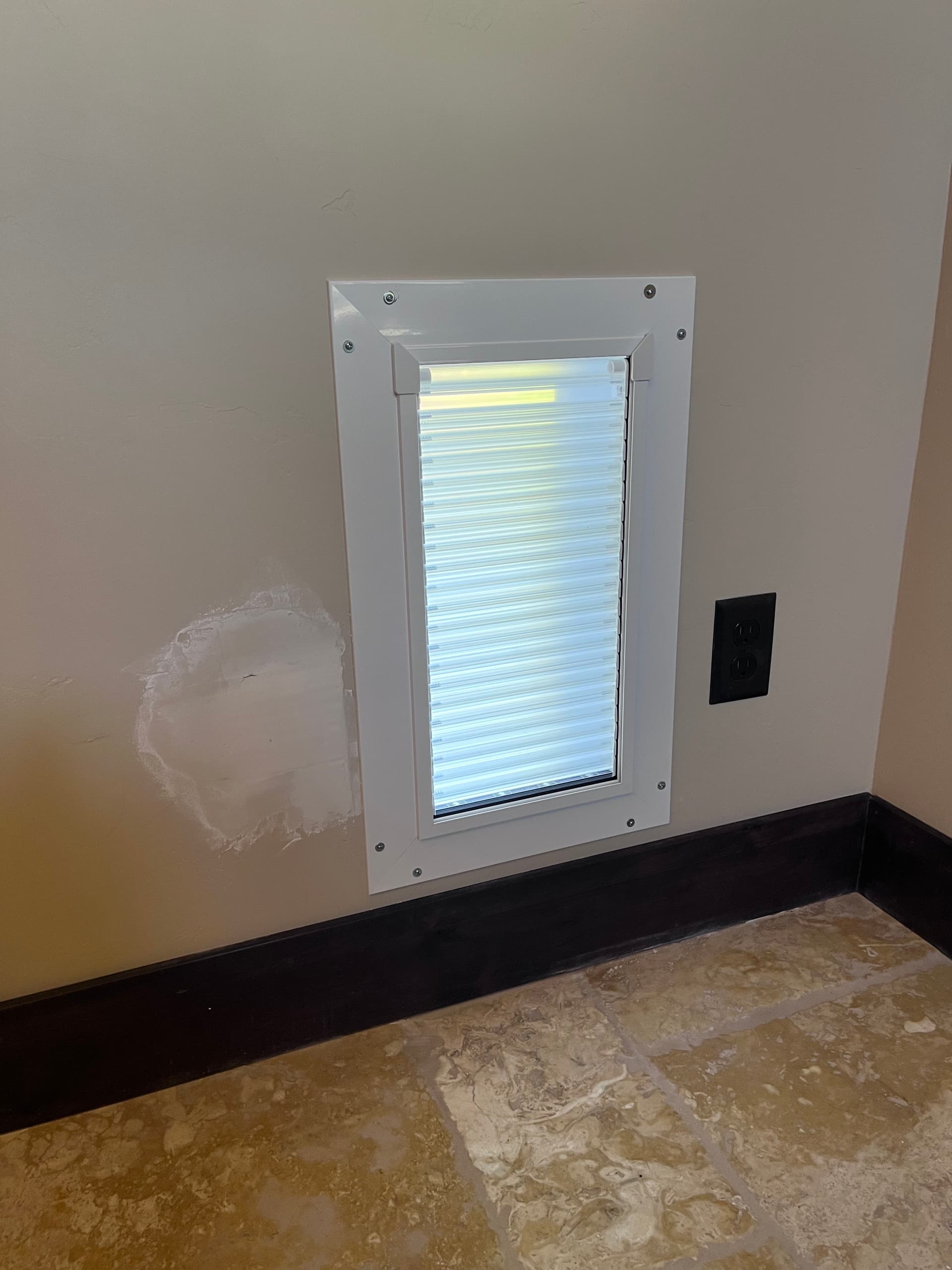 Gallery photos for Dog Door Through Stucco Wall - No Shortcuts Taken: Image #9