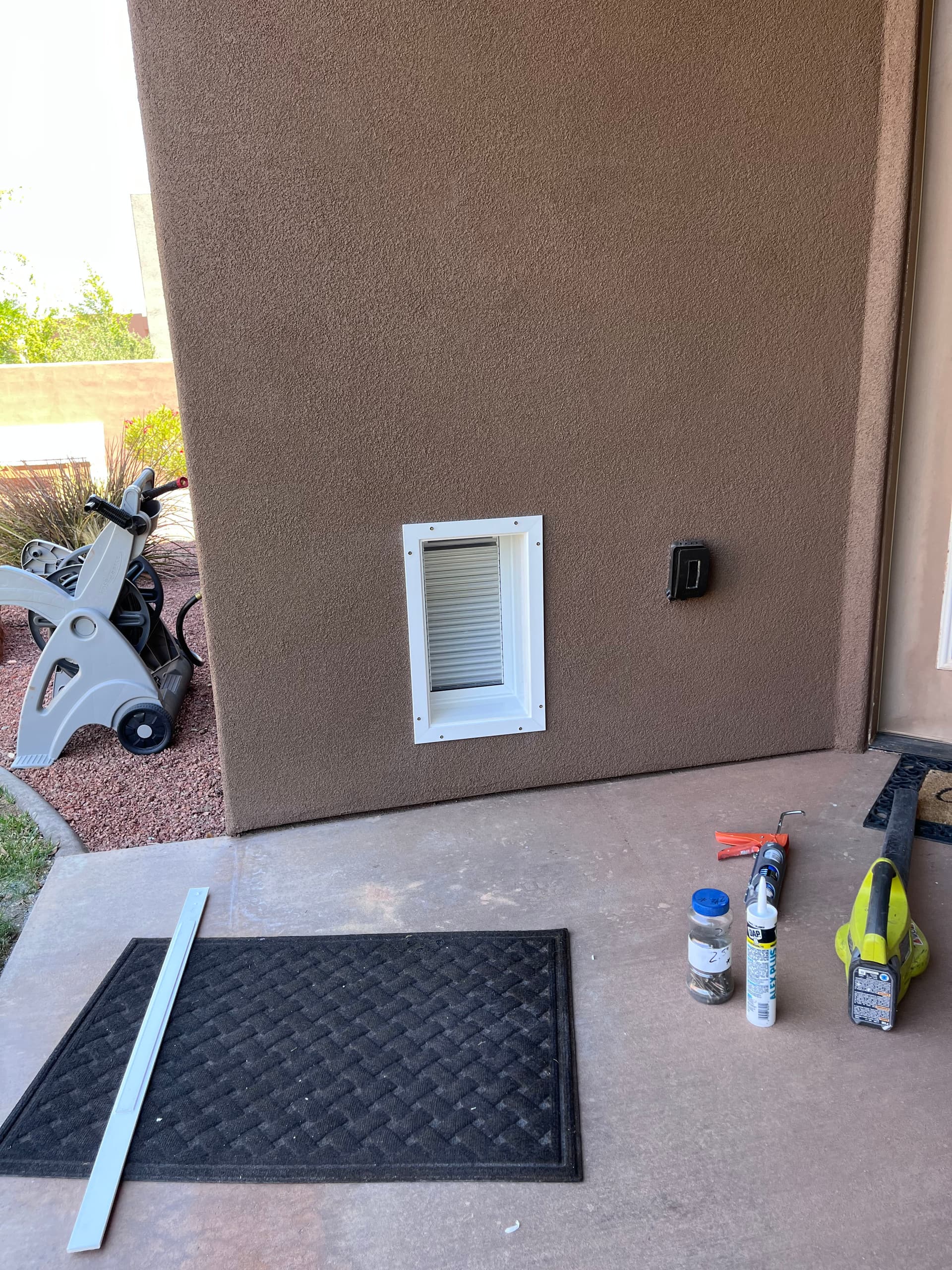 Gallery photos for Dog Door Through Stucco Wall - No Shortcuts Taken: Image #5