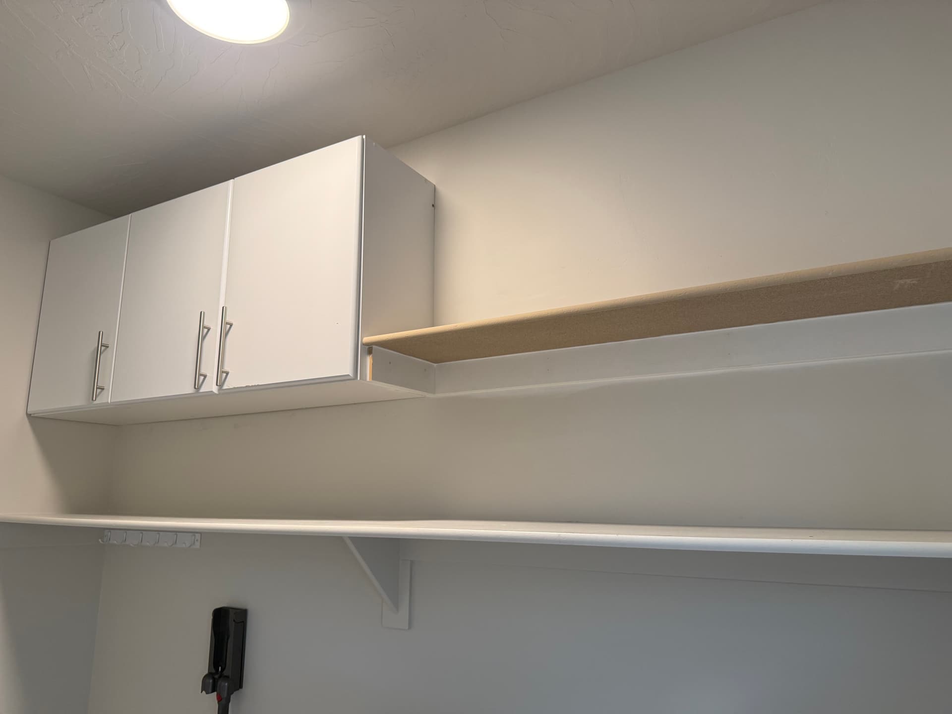 Gallery photos for Laundry Room Storage Upgrade with Shelving and Cabinets: Image #2