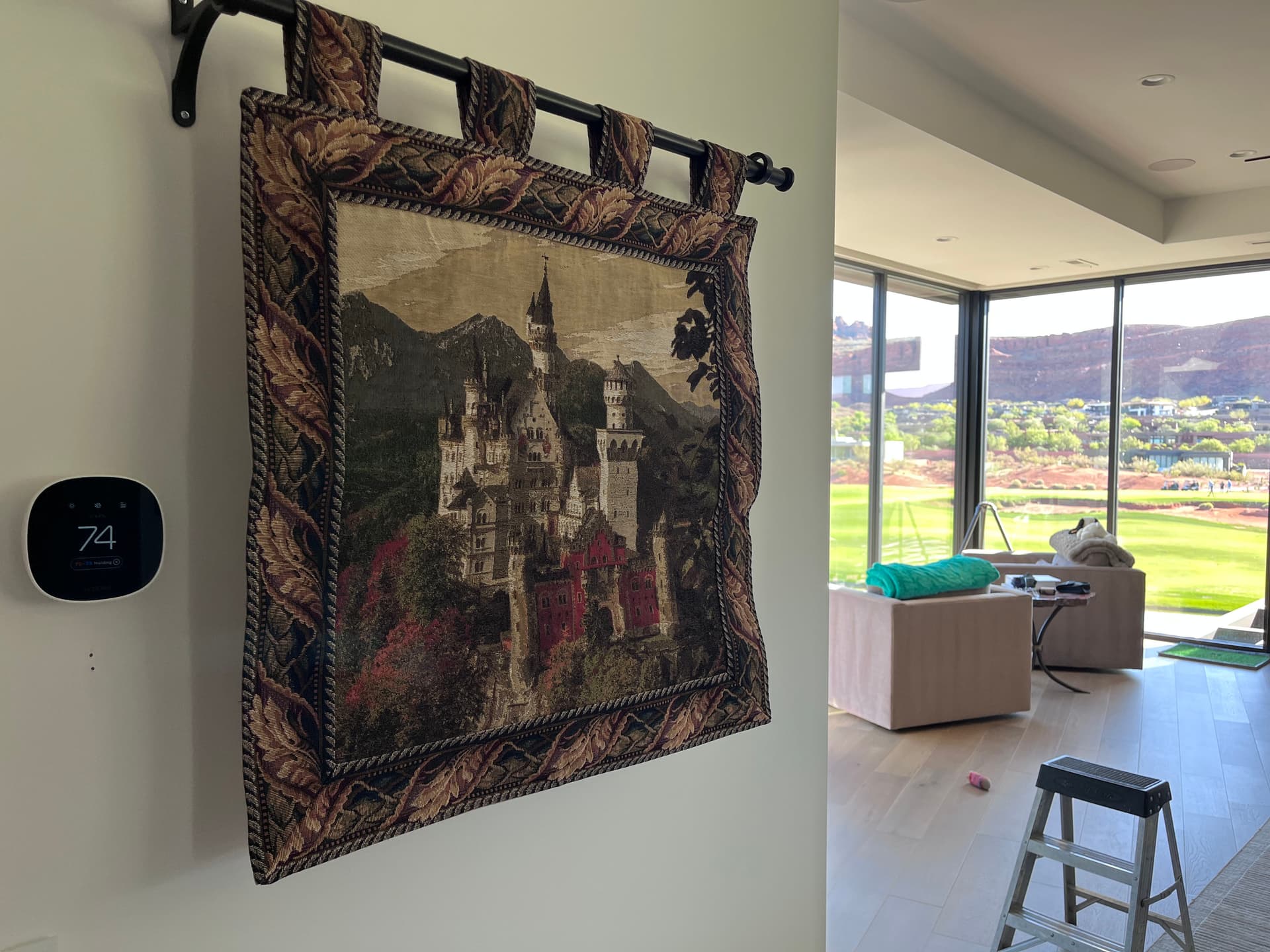 Gallery photos for Tapestry and Art Installation That Turned a Home Into a Gallery: Image #1