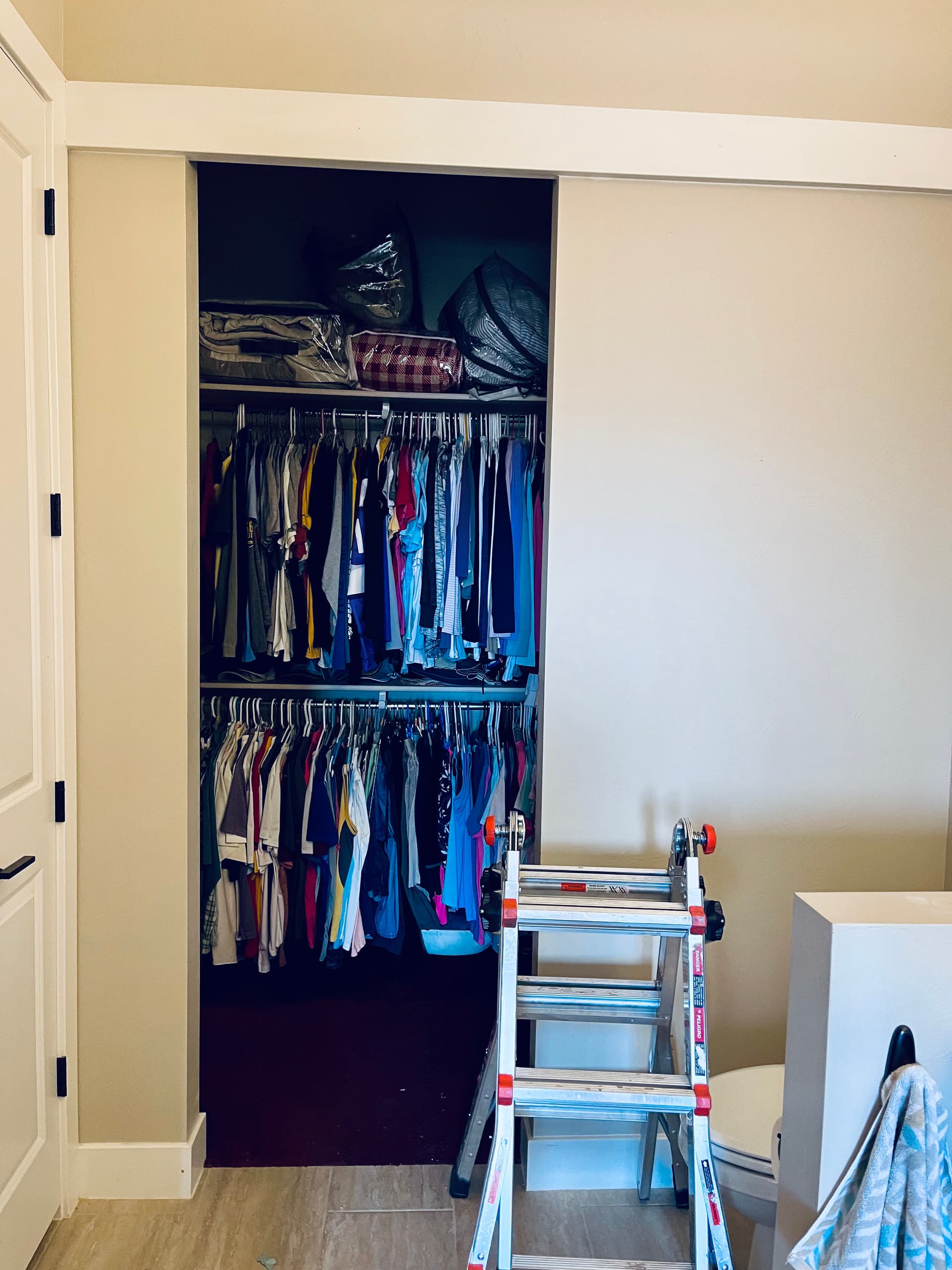 Elegant Barn Door Installation for Closet Space