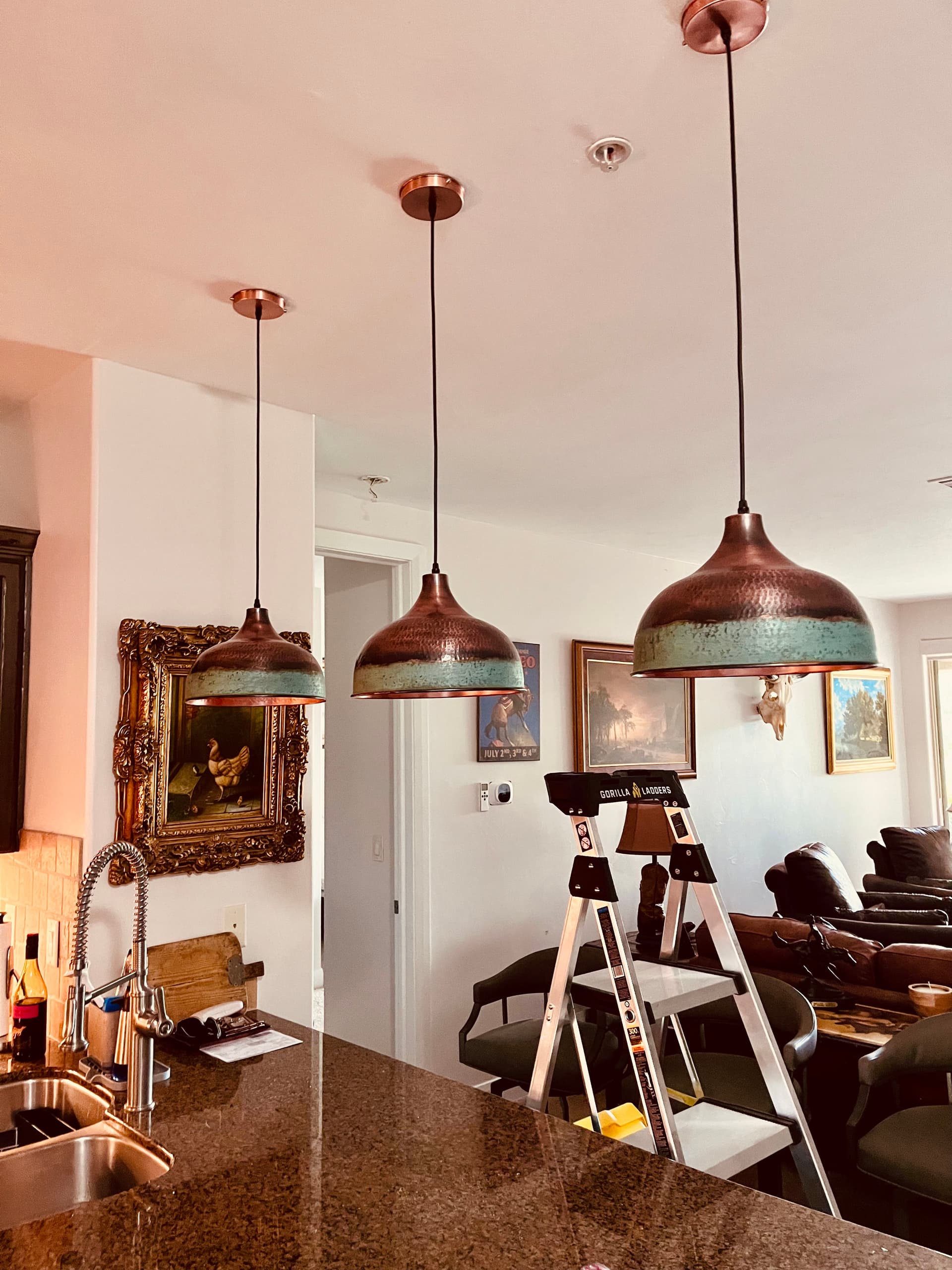 Gallery photos for Custom Kitchen Pendant Lights Installed in St. George: Image #2