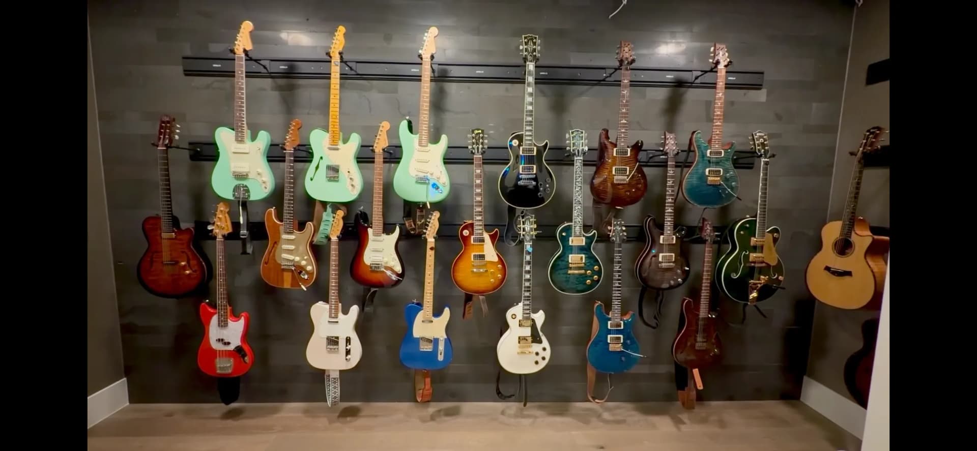 Gallery photos for Custom Guitar Wall Rack Installation for a Serious Collection: Image #3