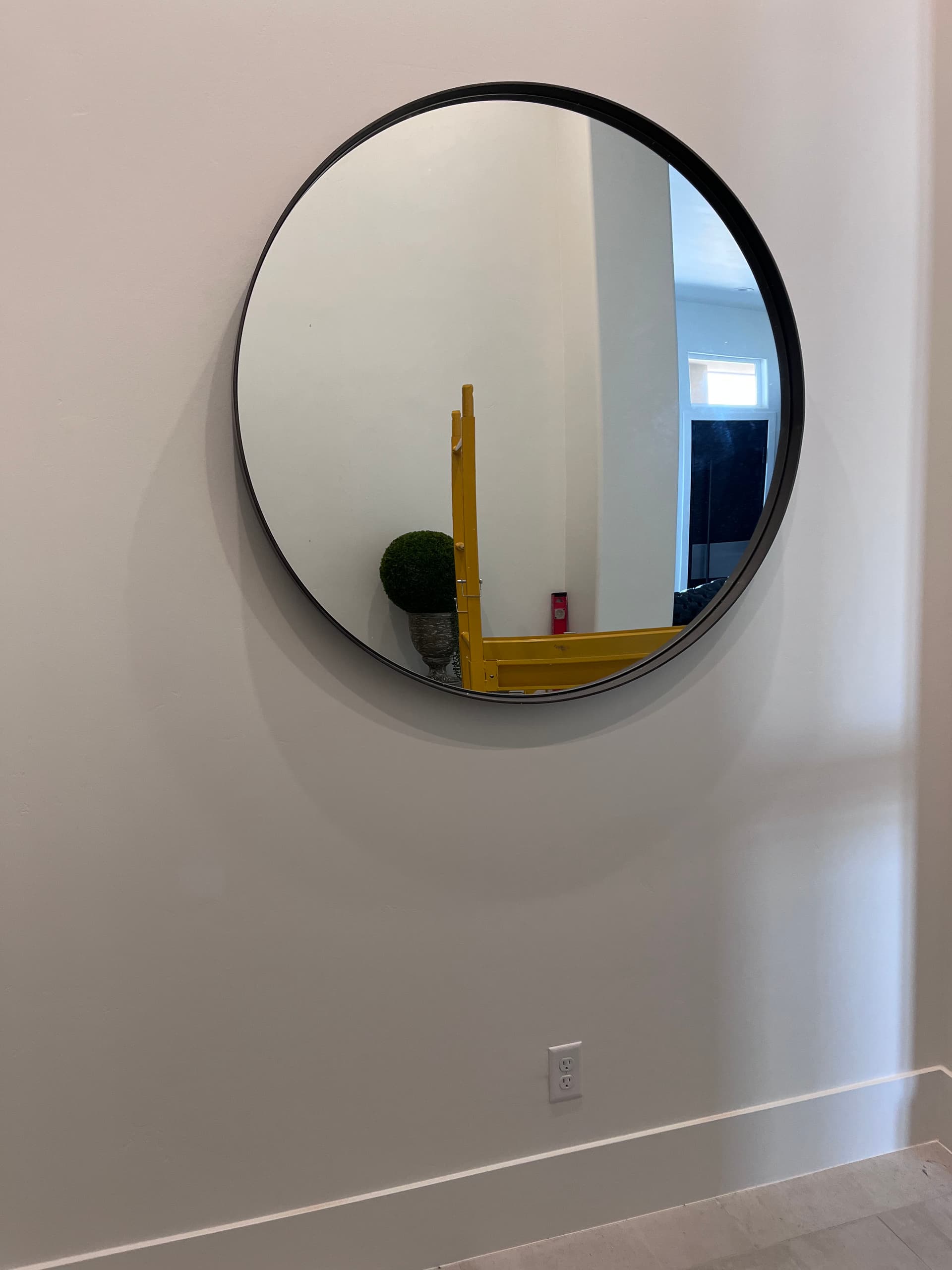 Gallery photos for Heavy Round Mirror Hung Right in St. George: Image #3