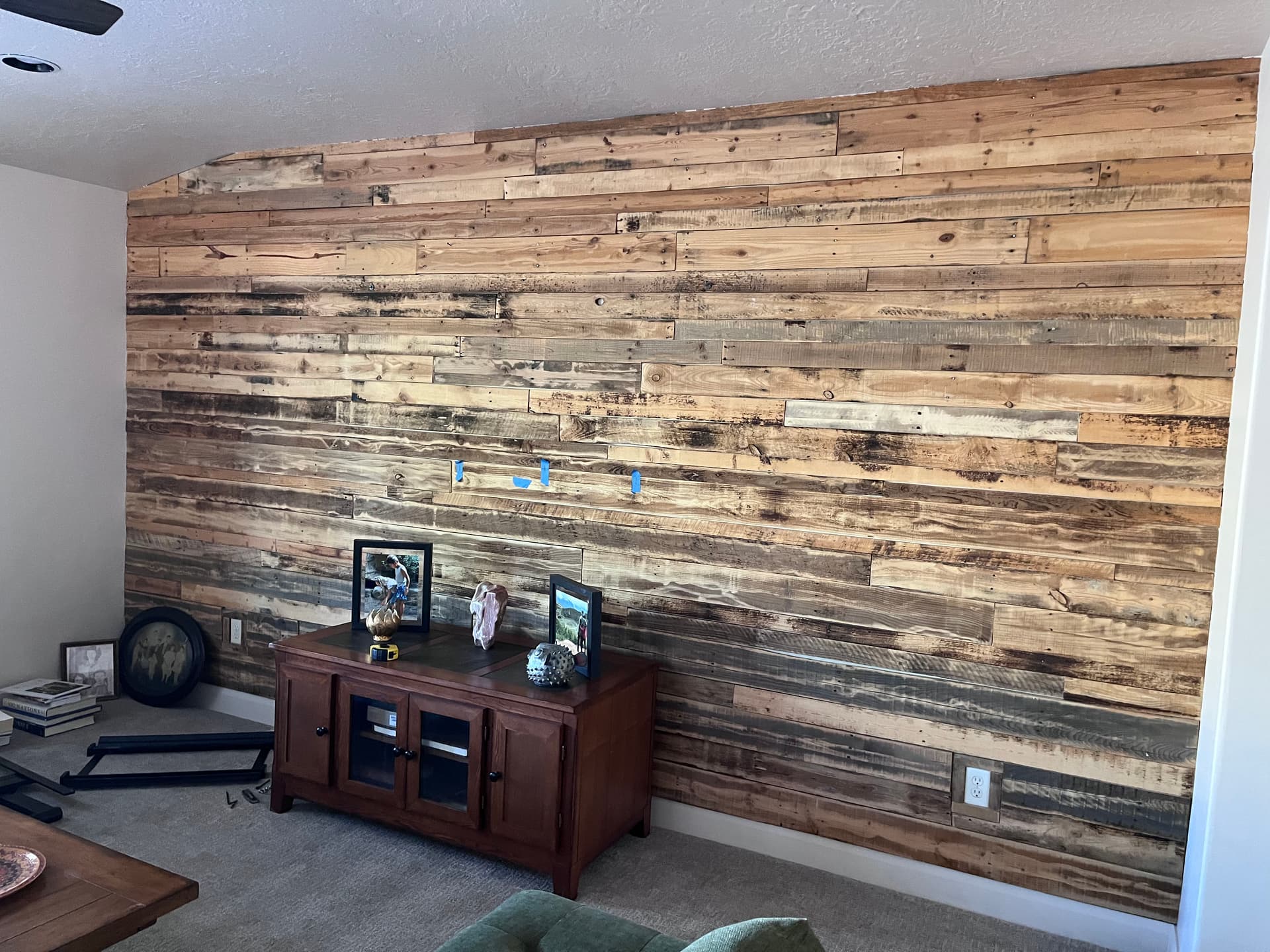Gallery photos for 86-Inch TV Mounted Clean on a St. George Accent Wall: Image #1