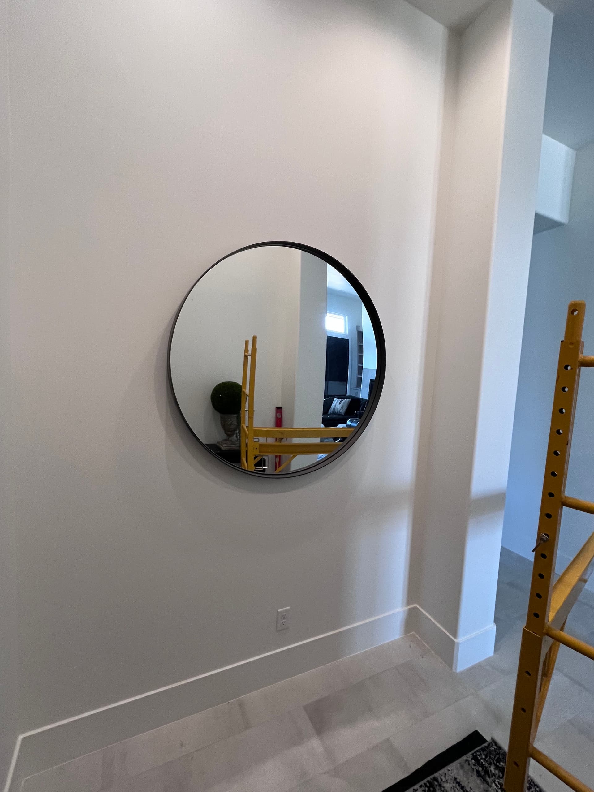 Gallery photos for Heavy Round Mirror Hung Right in St. George: Image #2
