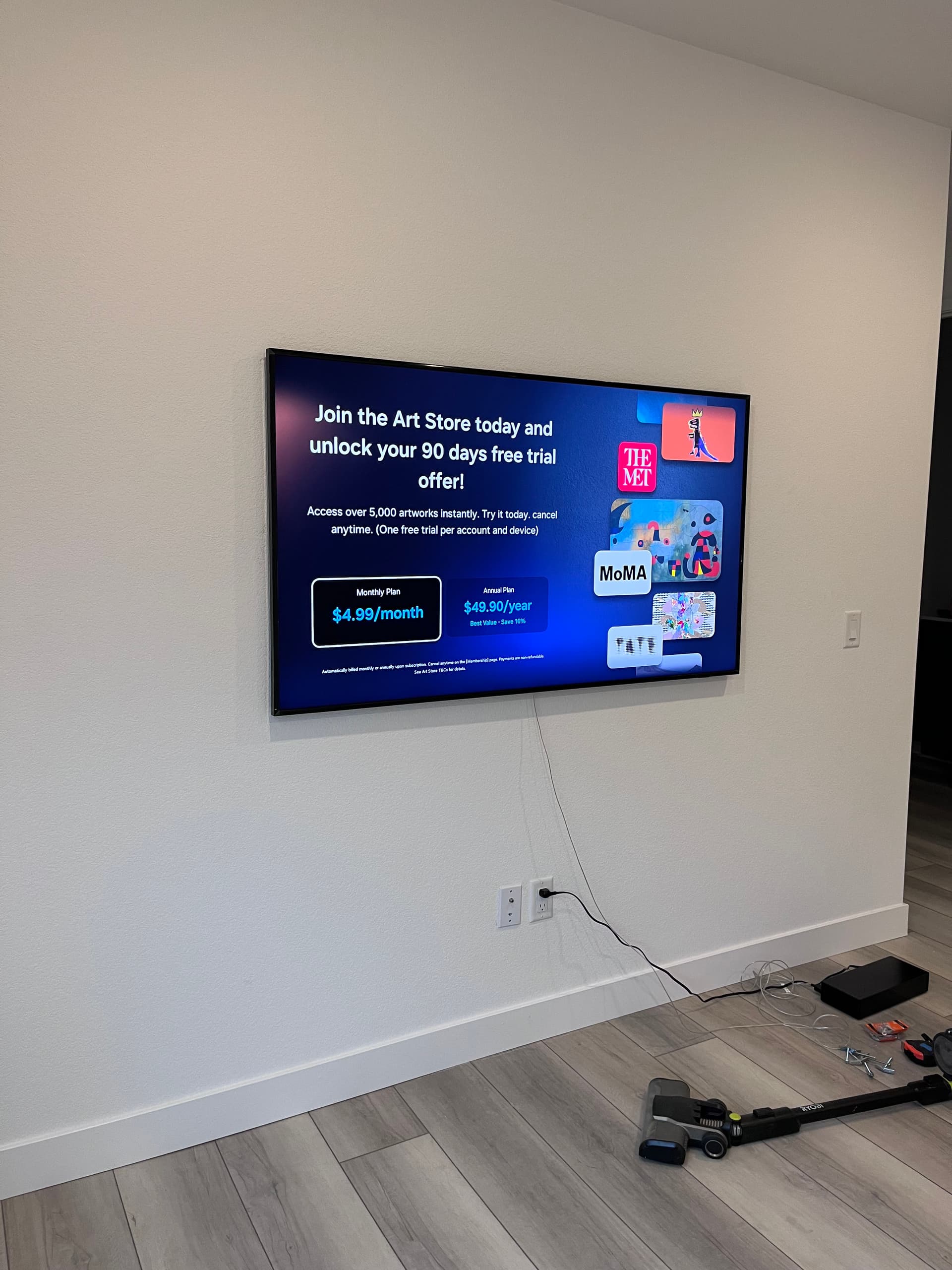 Picture Frame TV Mount Done Right in St. George image