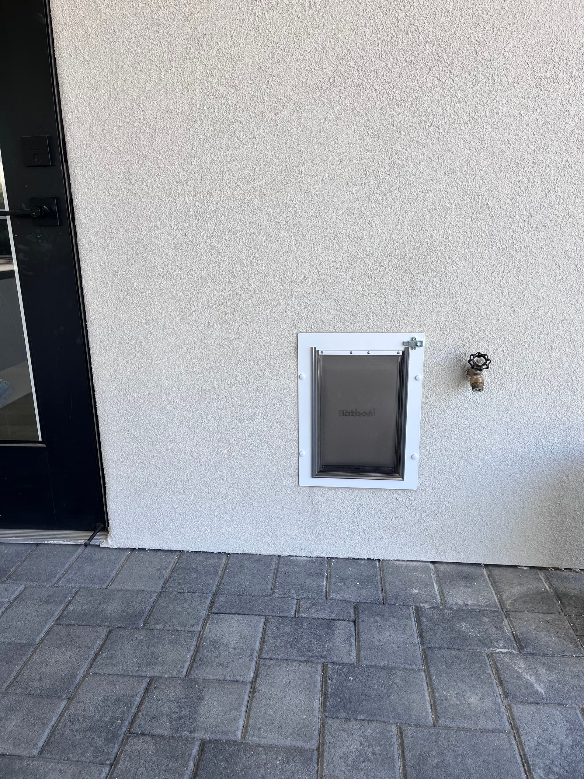 Gallery photos for Dog Door Installation Through an Interior Shiplap Wall: Image #3