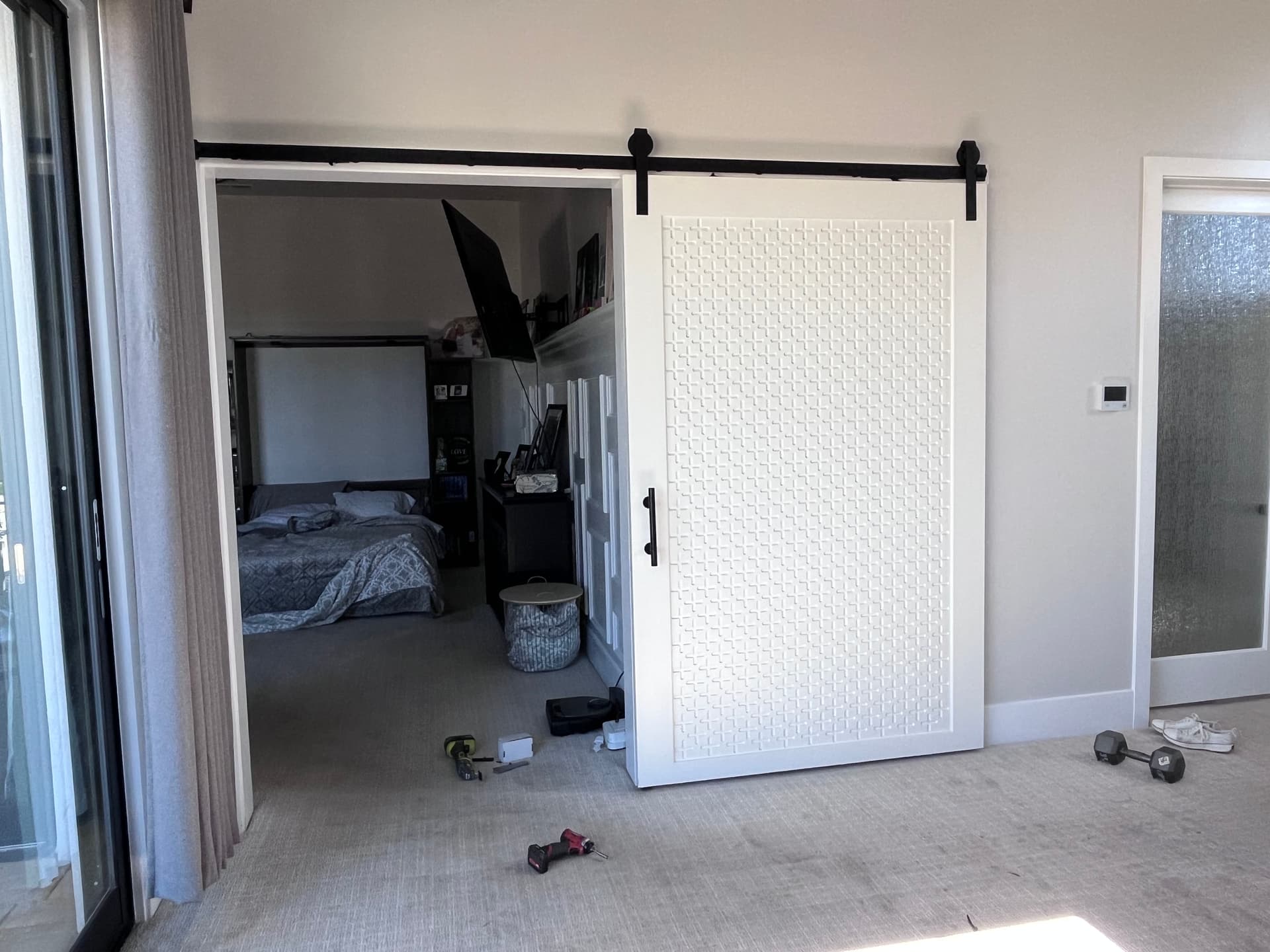 Heavy Barn Door Track Repair That Fixed a Frustrating Slide image