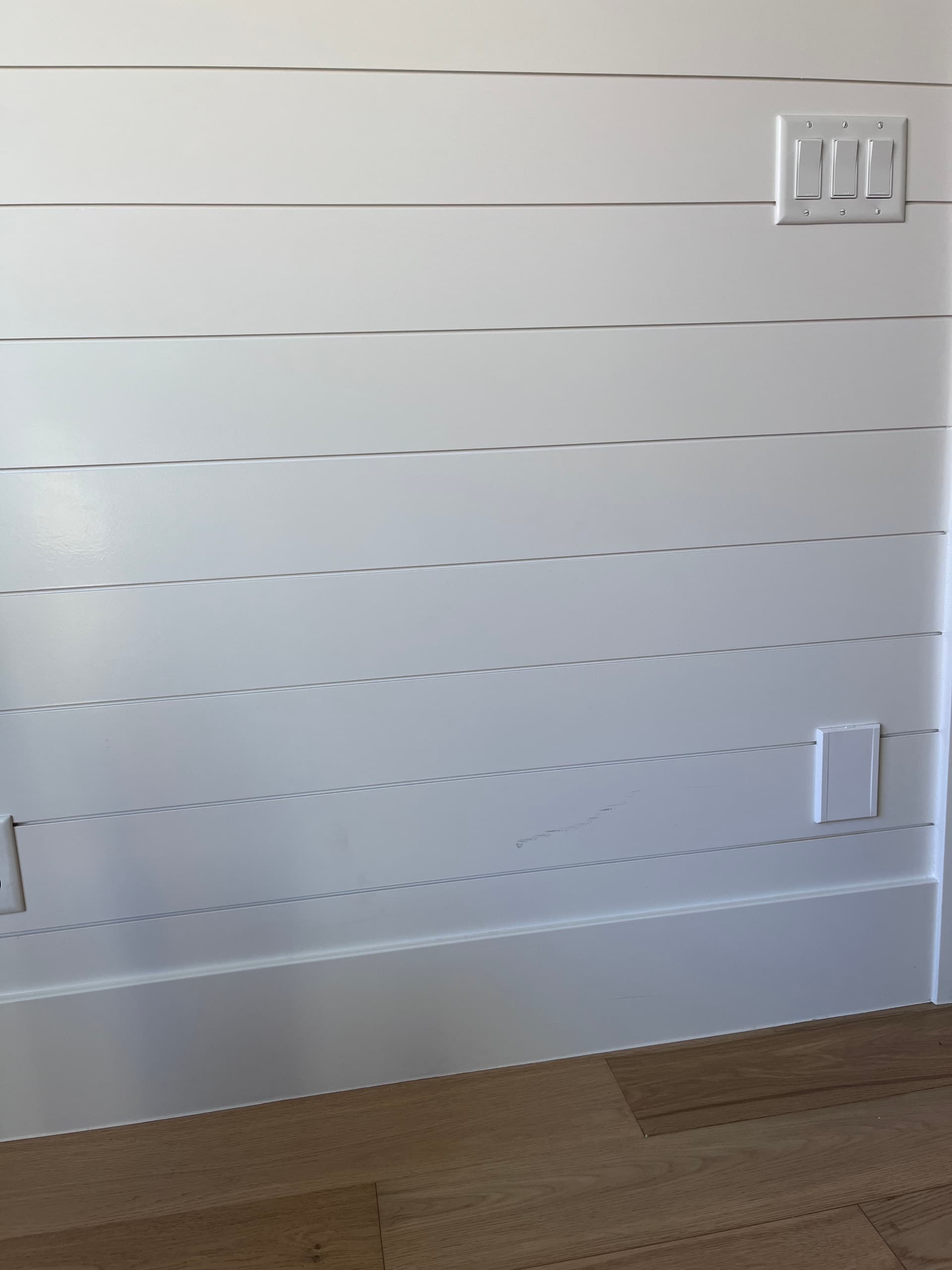 Gallery photos for Dog Door Installation Through an Interior Shiplap Wall: Image #2