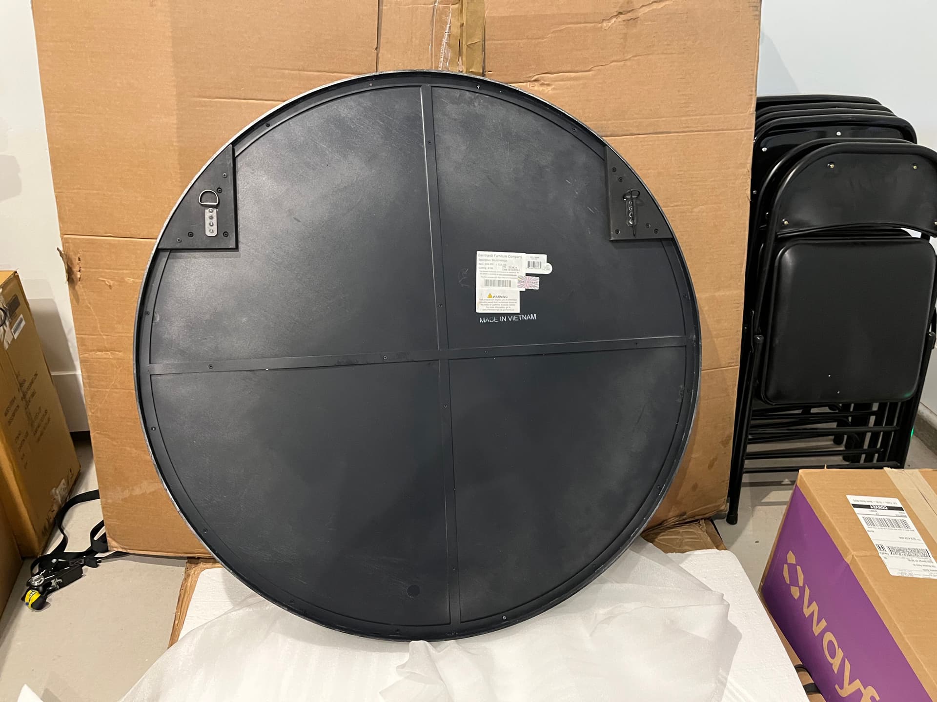 Heavy Round Mirror Hung Right in St. George image